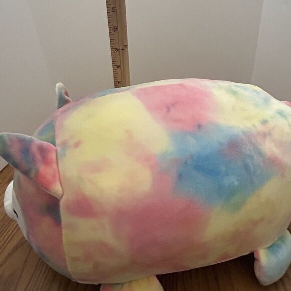 Linzy Comfort Cat Plush Kitty Tie Dye Watercolor Plush Stuffed Animal Toy 16" - Picture 10 of 10